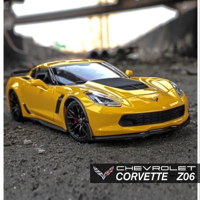 Xe mô hình 2017 Chevrolet Corvette Z06 1:24 Welly