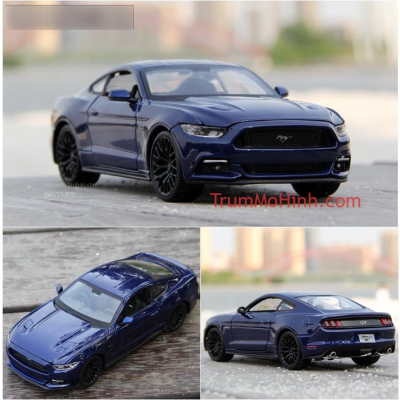 Xe mô hình 2015 Ford Mustang GT Blue 1:24 Maisto