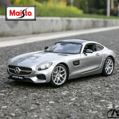 Mô hình xe Mercedes AMG GT Silver 1:18 Maisto