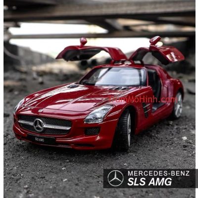 Xe mô hình Mercedes SLS AMG 1:24 Welly