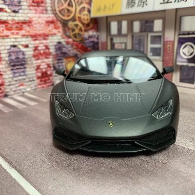 Xe mô hình Lamborghini Huracan LP610 Matte Black 1:24 Welly