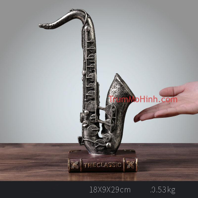 Mô hình Đàn Saxophone Golden | Trang trí phòng khách, quán cà phê, studio