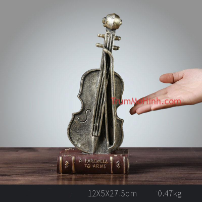 Mô hình Đàn Violin Golden | Trang trí phòng khách, quán cà phê, studio