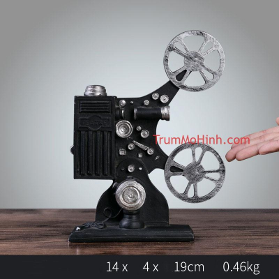 Mô hình Máy quay phim cổ | Trang trí phòng khách, quán cà phê, studio