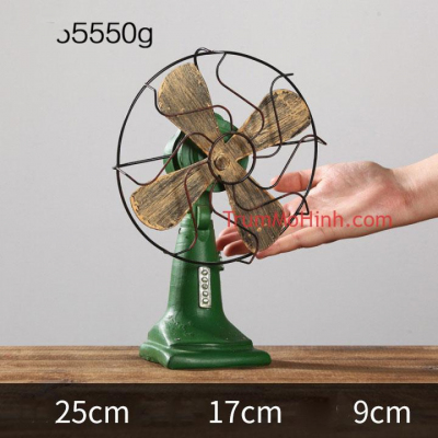 Mô hình Quạt bàn con cóc cổ | Trang trí phòng khách, quán cà phê, studio
