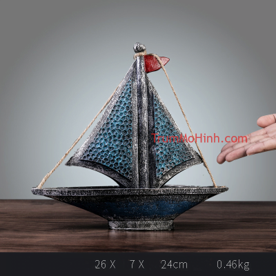 Mô hình Thuyền buồm | Trang trí phòng khách, quán cà phê, studio
