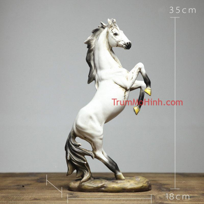 Mô hình Tượng ngựa tung vó | Trang trí phòng khách, quán cà phê, studio