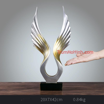 Tượng đôi cánh thiên thần | Trang trí phòng khách, quán cà phê, studio