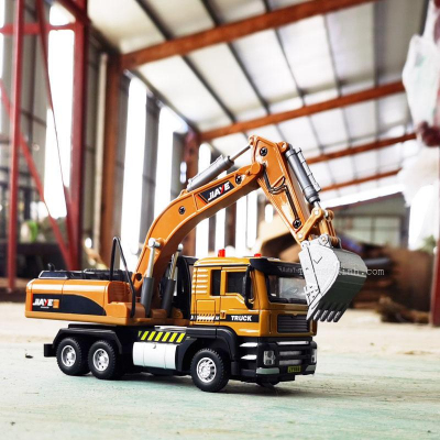 Mô hình xe tải gắn cần cẩu 1:50 Double Horses