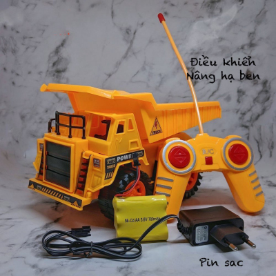 Xe ben Điều khiển , Nâng hạ Thùng xe, Pin Sạc, tỉ lệ 1:24