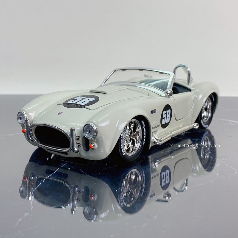 Xe mô hình 1965 Shelby Cobra 427 Pink 1:24 Jada