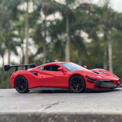 1 32 Ferraris 488 Supercar Alloy Car Diecasts Toy Vehicles Car Model Sound And Light Pull
