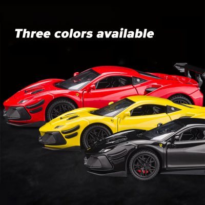 Scale 1 32 Exquisite Ferrari 488 Supercar Metal Diecast Alloy Toys Cars Models For Boys Children (1)