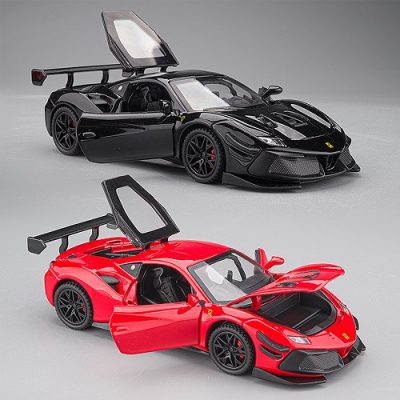 Scale 1 32 Exquisite Ferrari 488 Supercar Metal Diecast Alloy Toys Cars Models For Boys Children (2)